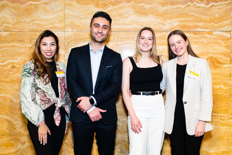 From left to right:  Sari Puspita Dewi (People’s Choice award), Milad Mousavi (Second place), Ellen Bowden-Reid (Third place) and Lilly Hatwell (Winner)